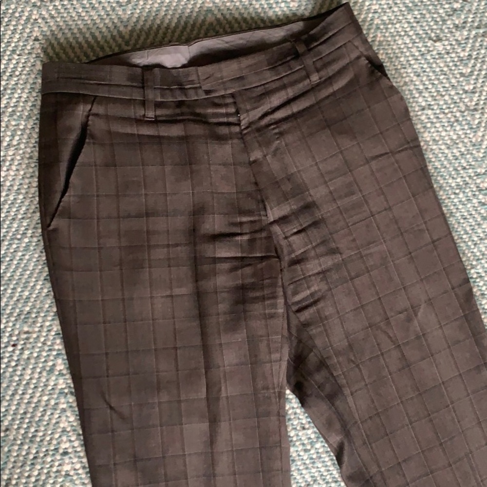 John Galliano brown and grey dress pants